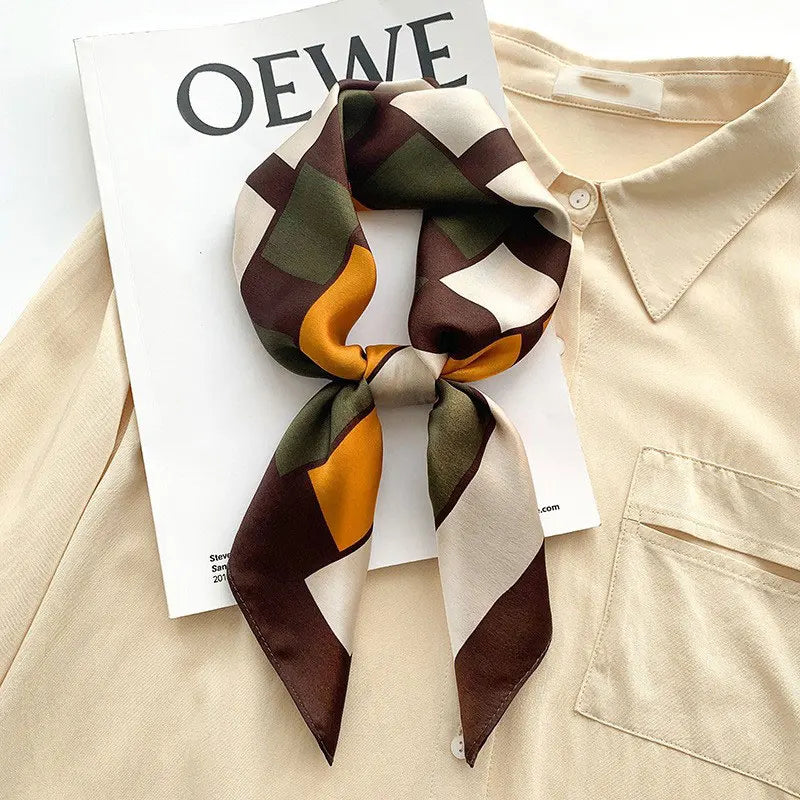 100% Silk Scarf Elegant Luxury High Quality Fashion