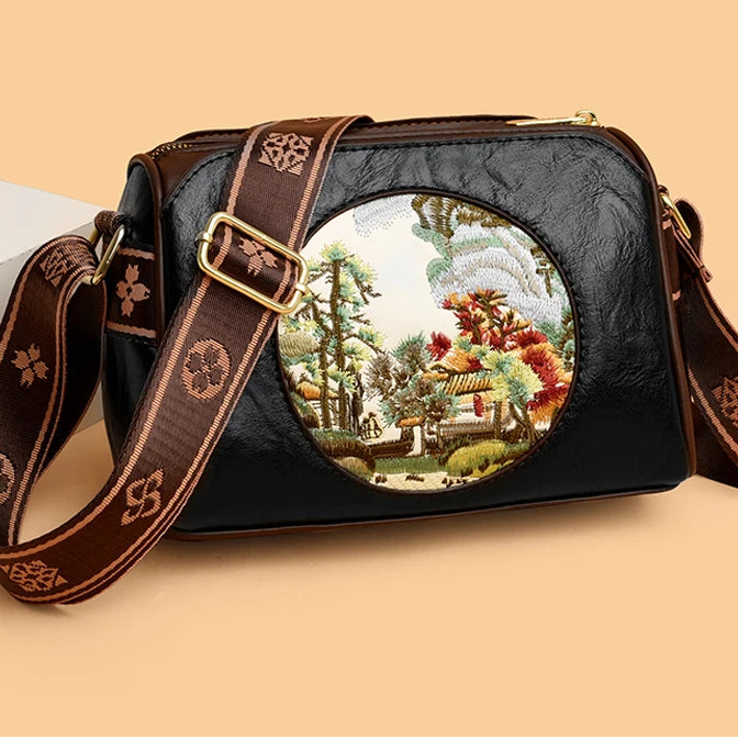 Fashion Embroidery Crossbody Luxury Design Crossbody Bag