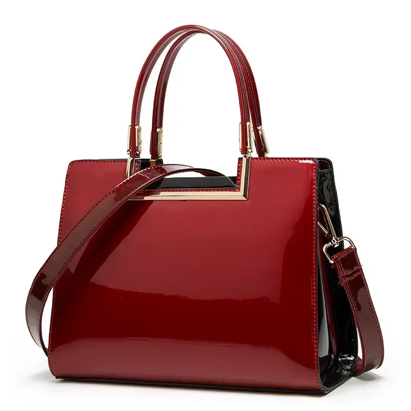 Faux Leather Handbags Design Luxury Bags Wine Red Beige Black Blue Fashion
