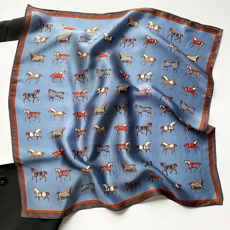 100% Real Silk Scarf Women Square Scarves Bandana