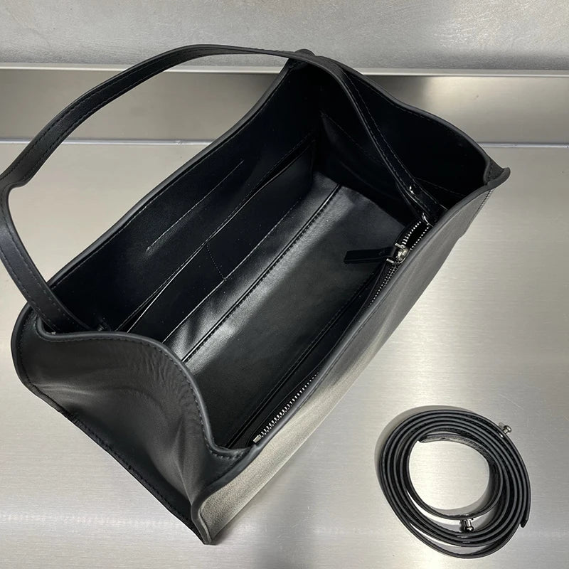 Genuine Leather Tote Bag Luxury Soft Shoulder Bag