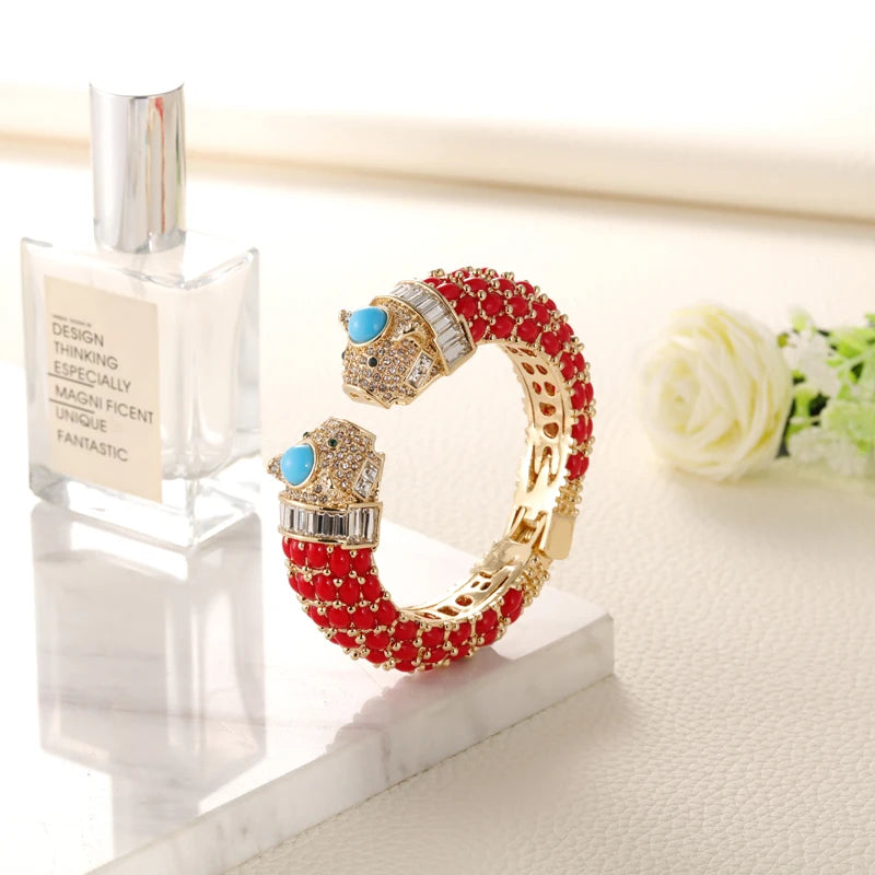 Paradise Animal Bracelets Gold Plated Bangles Cuff Jewelry