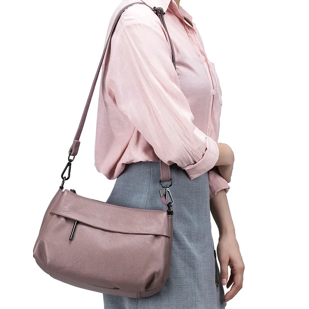 High Quality Real Leather Handbag Shoulder Bags Casual Messenger Crossbody Bag