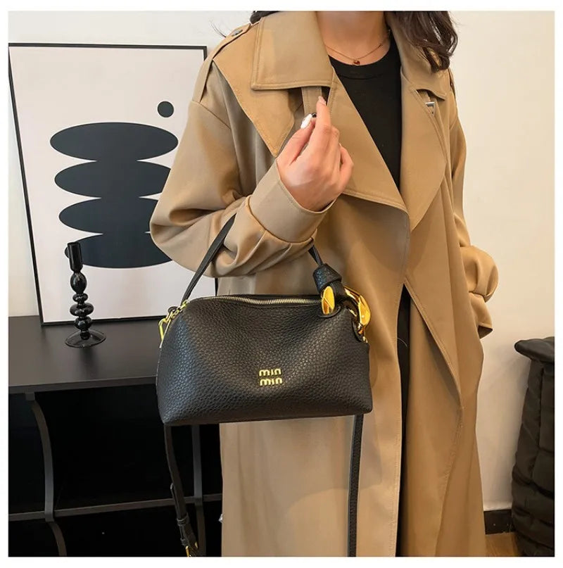 Luxury soft leather handbag for women simple and elegant stylish purse