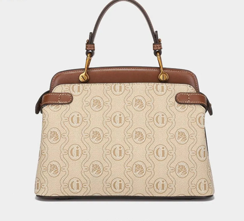Light Luxury Fashion Handbag Vintage Old Flower Crossbody Bag