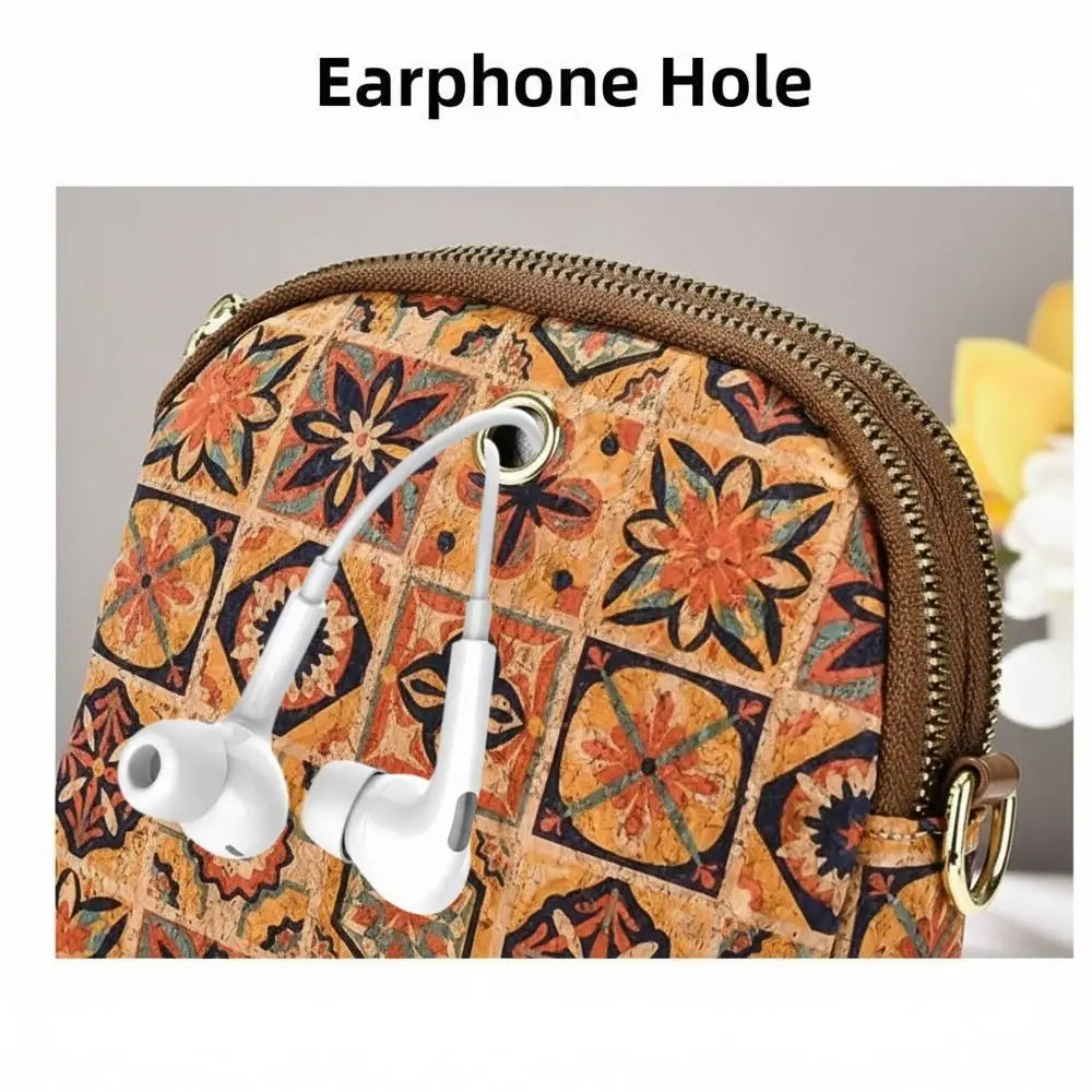 Stylish Printed Phone Bag PU Leather Single Shoulder Bag Luxury Versatile Handbag