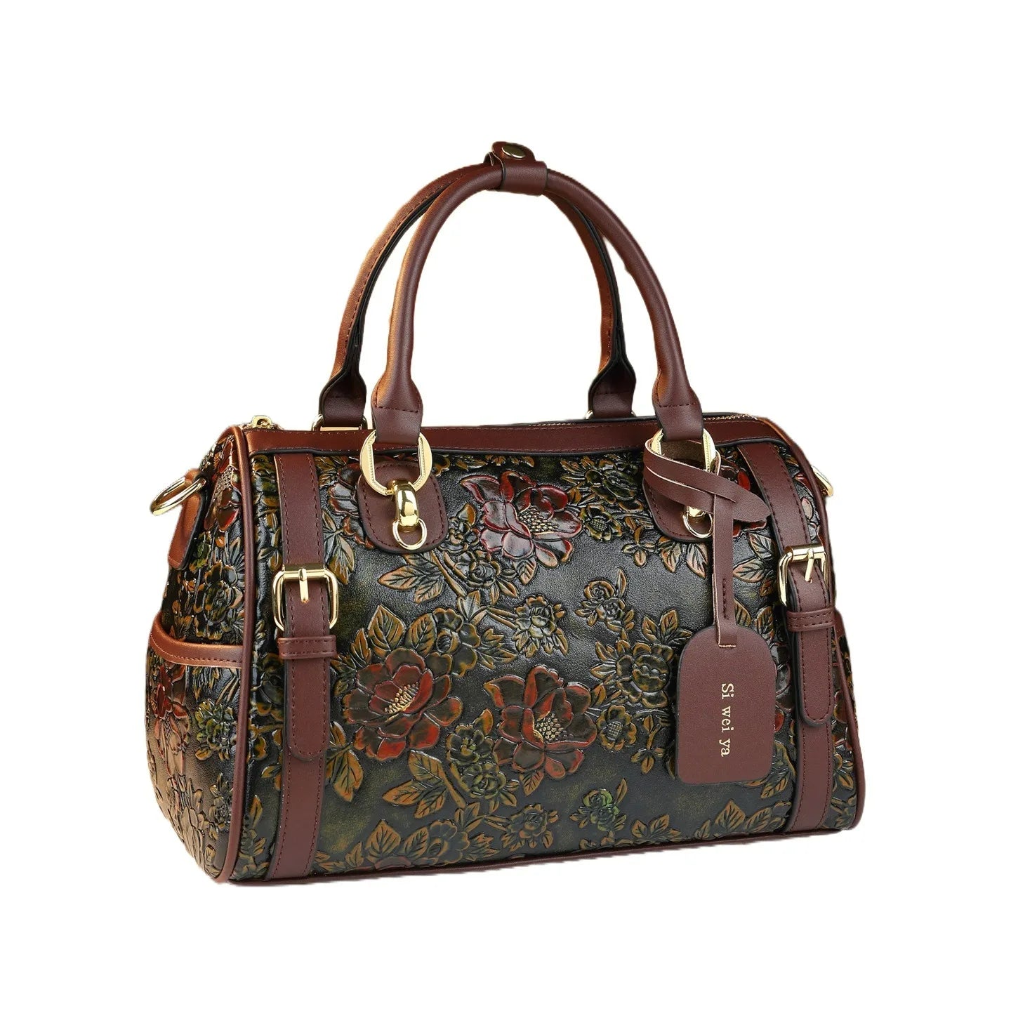 Fashion Retro Model Large Capacity Boston Pillow Handbag