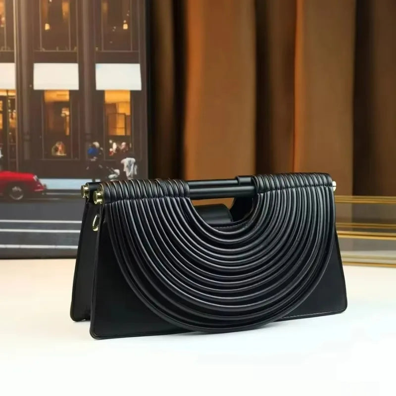 Hand-woven Fashion Handbag Clutch Bag Niche Design High-end Single-shoulder Bag