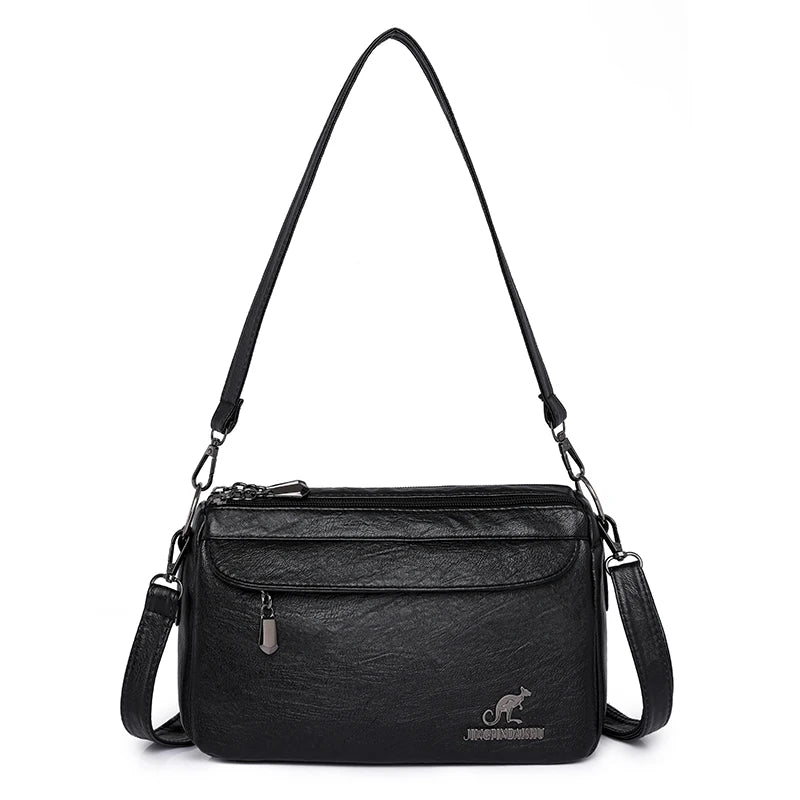 Women Bag Vintage Crossbody Bag Fashion Shoulder Bags PU Leather luxury Design