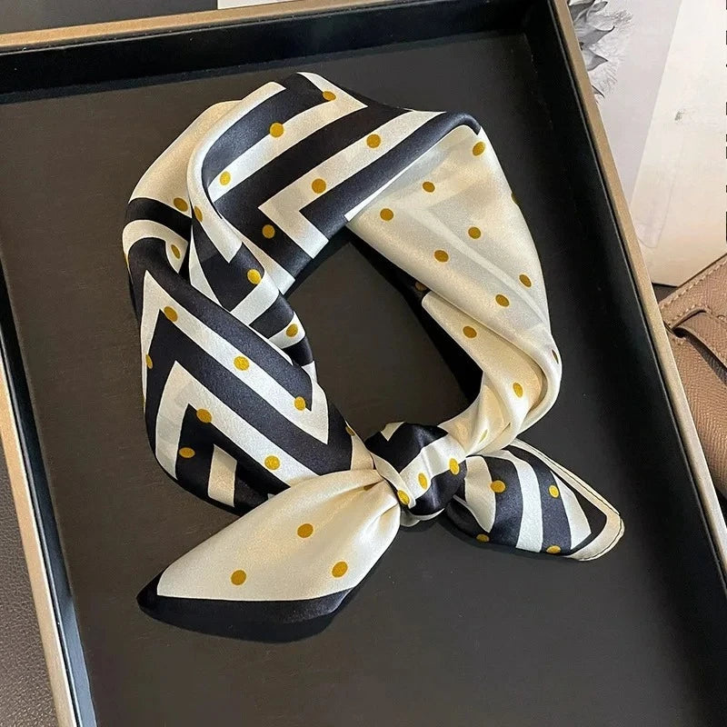 100% Real Silk Scarf Women Square Scarves Bandana