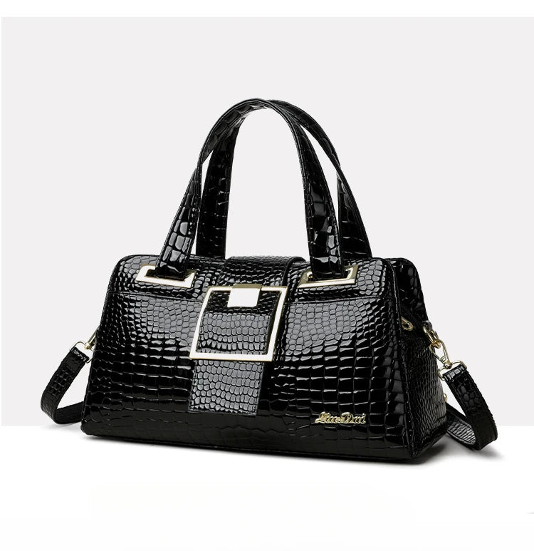 Creative Design PU Luxury Crocodile Patterned Handbag