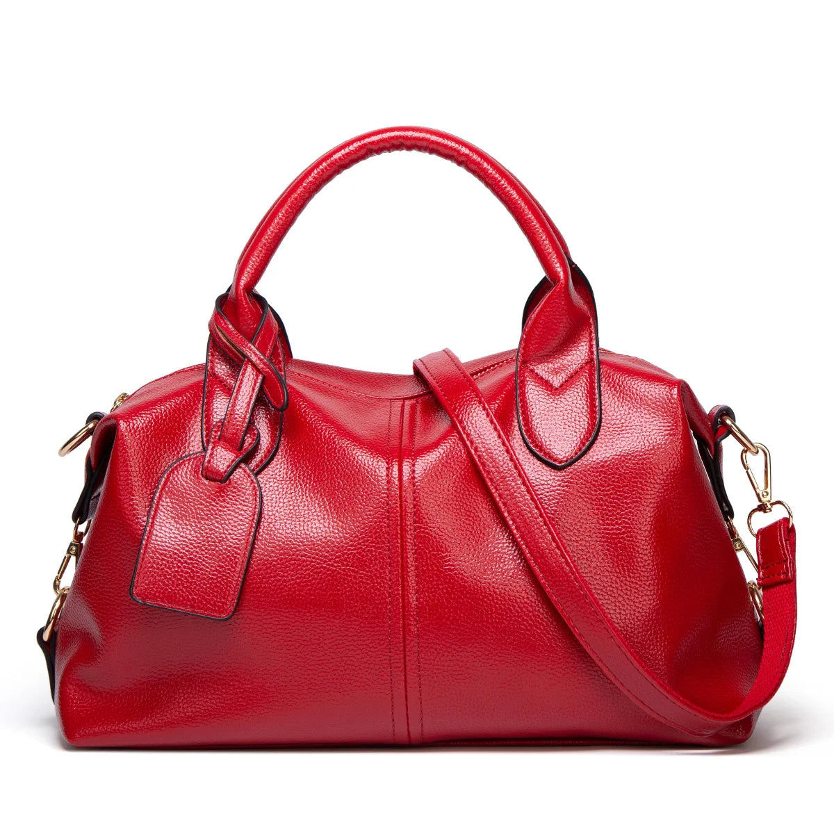 Fashionable And Elegant Large-Capacity Oil Wax Leather Handbag Crossbody Bag
