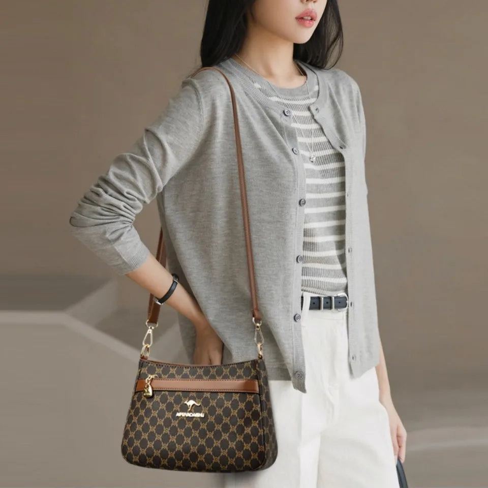 Genuine Quality Soft Pu Leather Shoulder Crossbody Bag Luxury Handbags