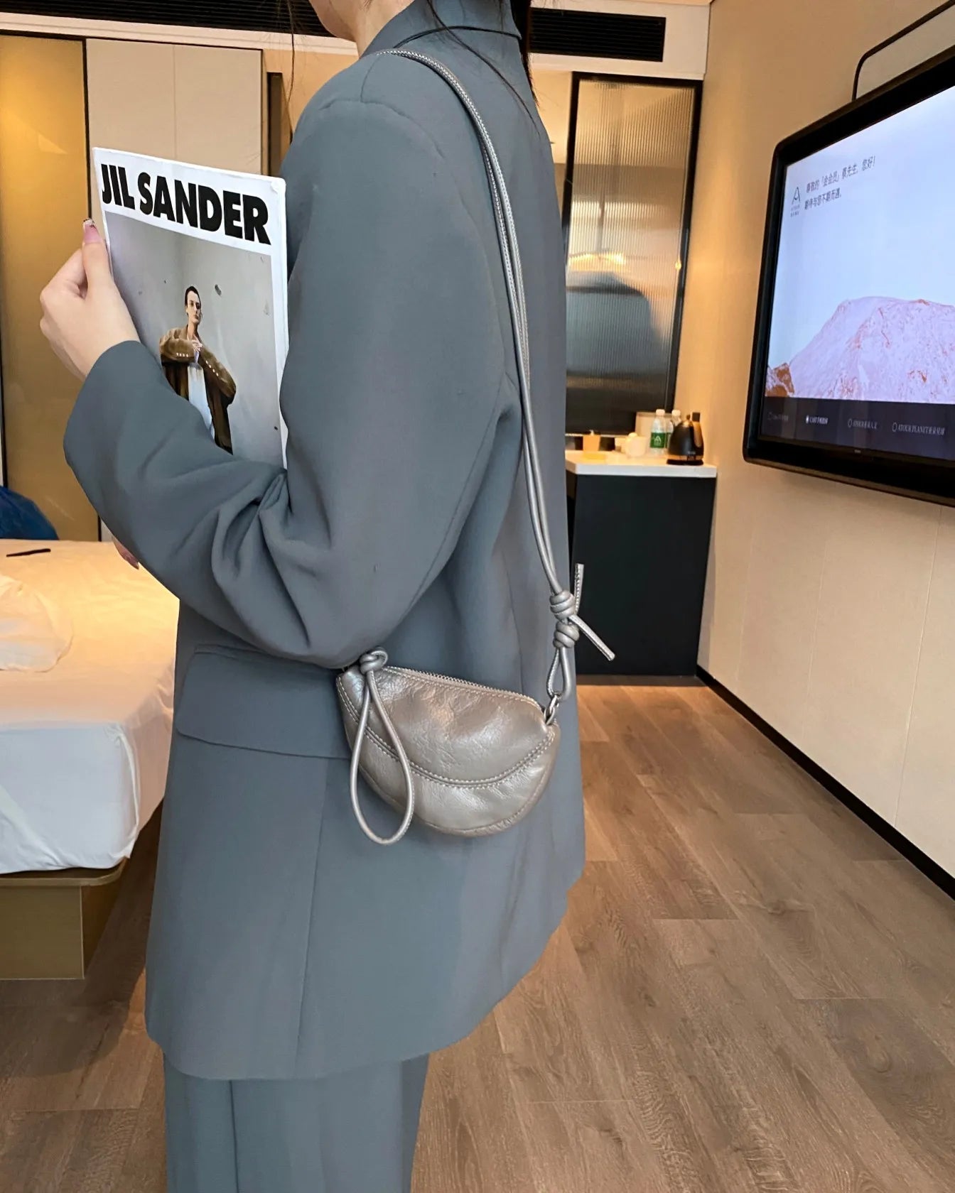 Genuine Leather Shoulder Crossbody Bag Luxury Design Fashion Mini Coin Purse Bag