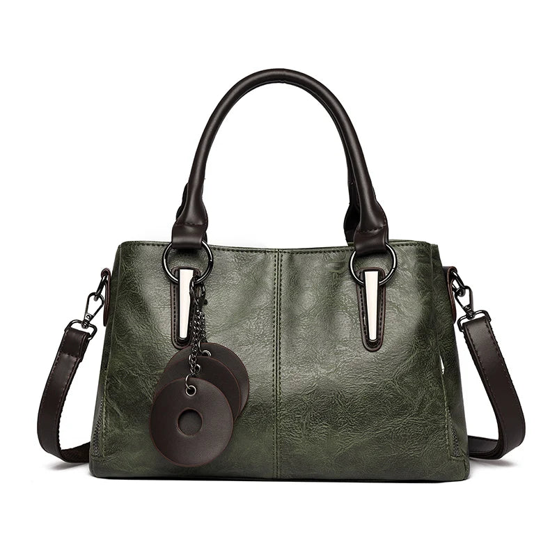 High-quality Soft Leather Luxury Handbag High-capacity Crossbody