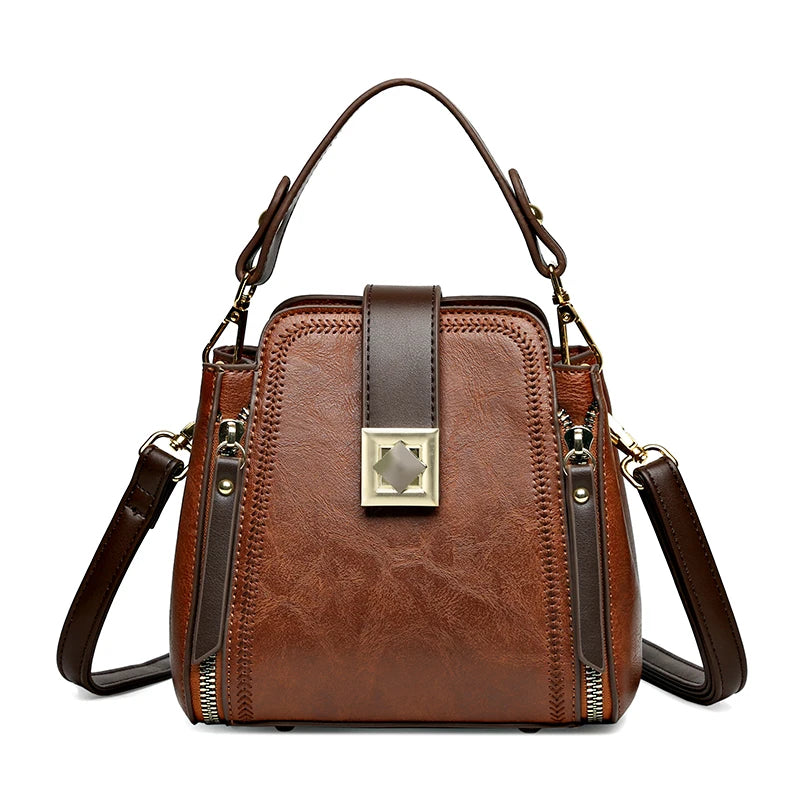 High-end Leather Tote Large Capacity Women Bags Luxury Design Shoulder Bag