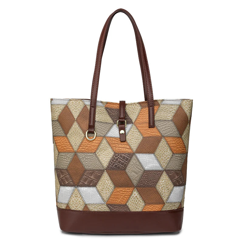 Soft Leather Large Capacity Tote Handheld Single Shoulder Bag