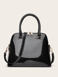 Patent Leather Fashion Shoulder Bag Luxury Design Crossbody Large Capacity Tote