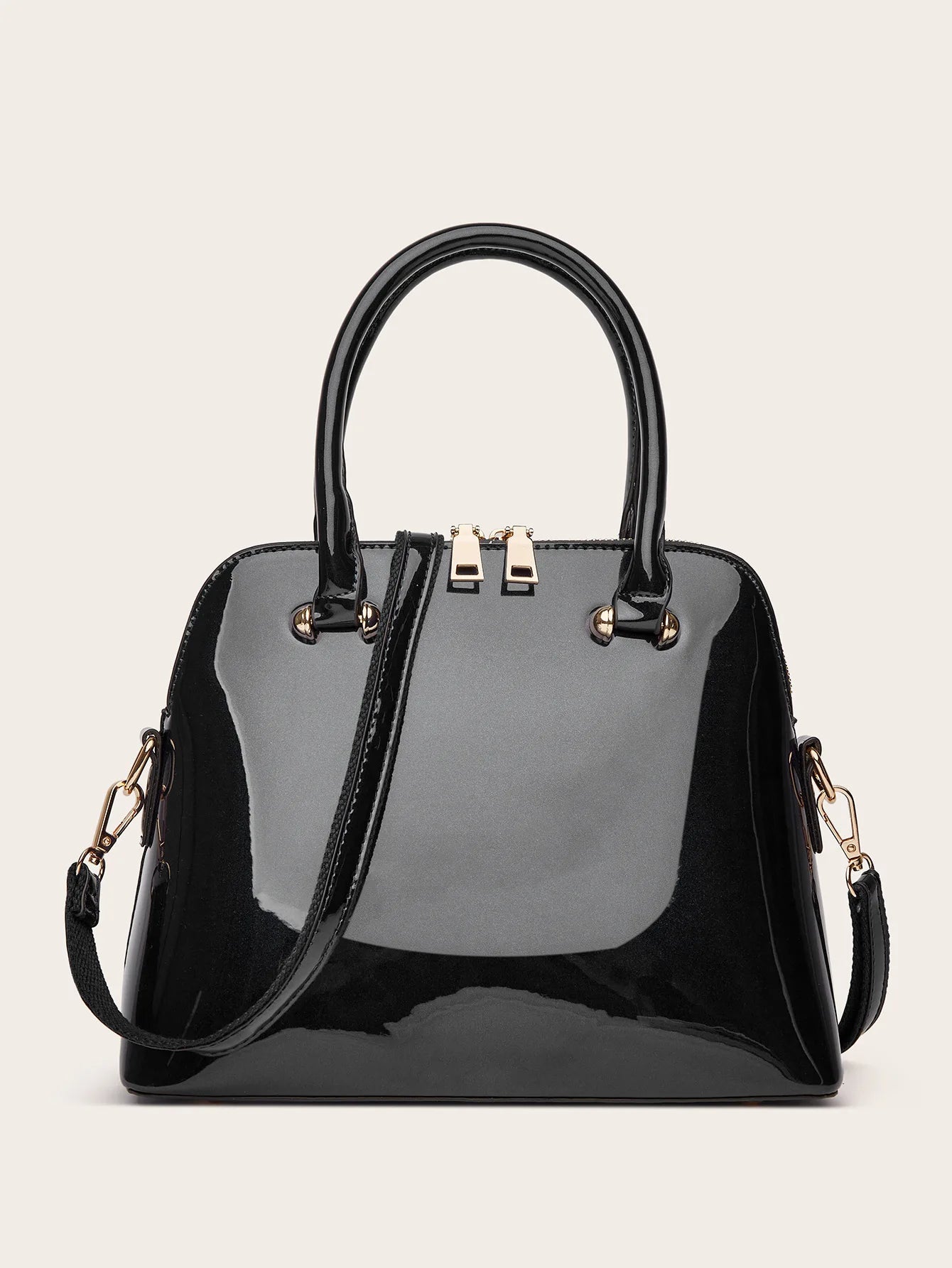 Patent Leather Fashion Shoulder Bag Luxury Design Crossbody Large Capacity Tote