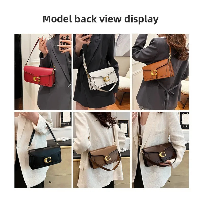 Premium Texture Versatile Multi-Compartment Shoulder Bag