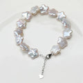Freshwater Plum Blossom Baroque Flower Pearl Bracelet