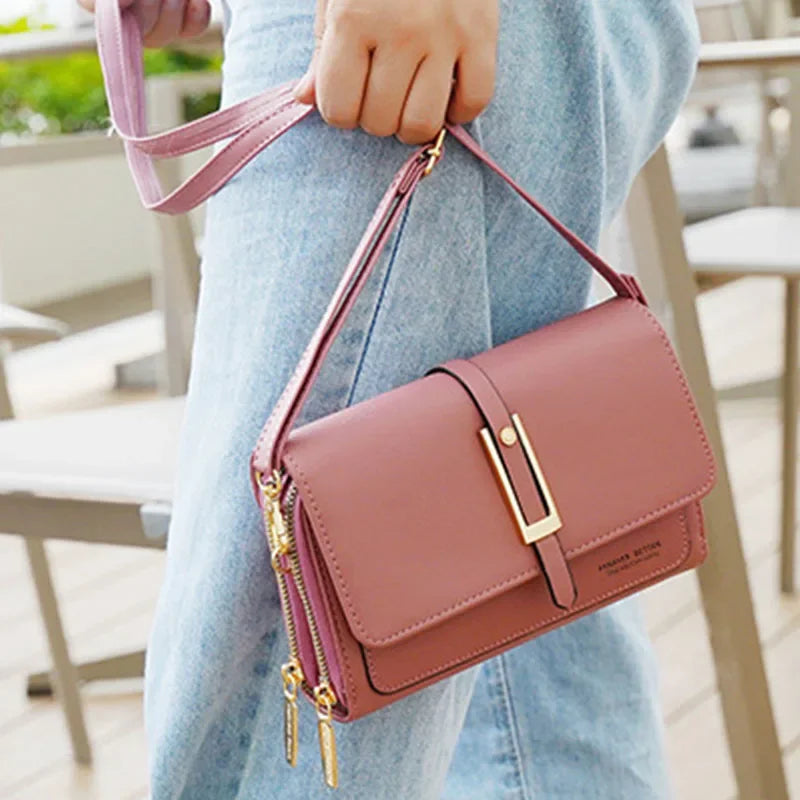 PU Women's Mobile Phone Bag Fashionable Multifunctional Women's Bag Trendy