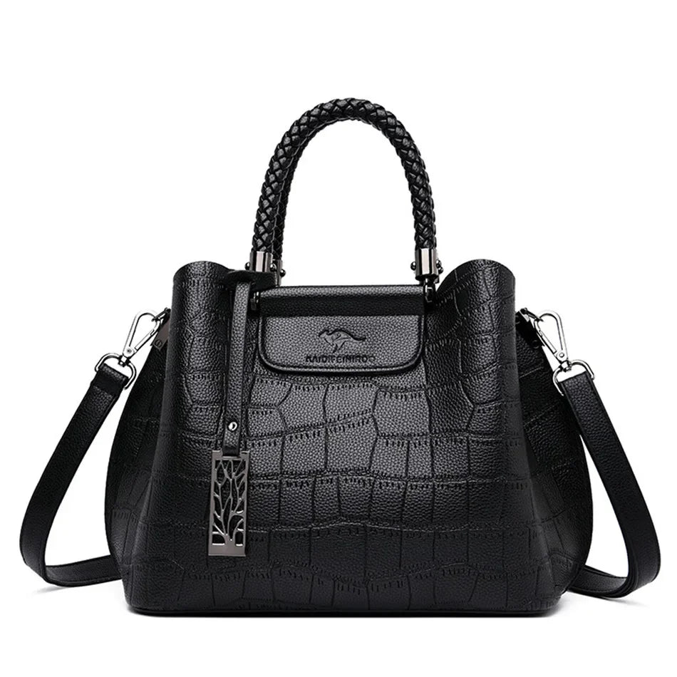Luxury Handbags Stone Pattern Design Crossbody Bag