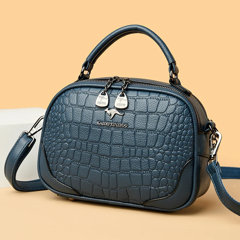 Luxury Brand Shoulder Bag Casual Large Capacity Soft Leather Sac