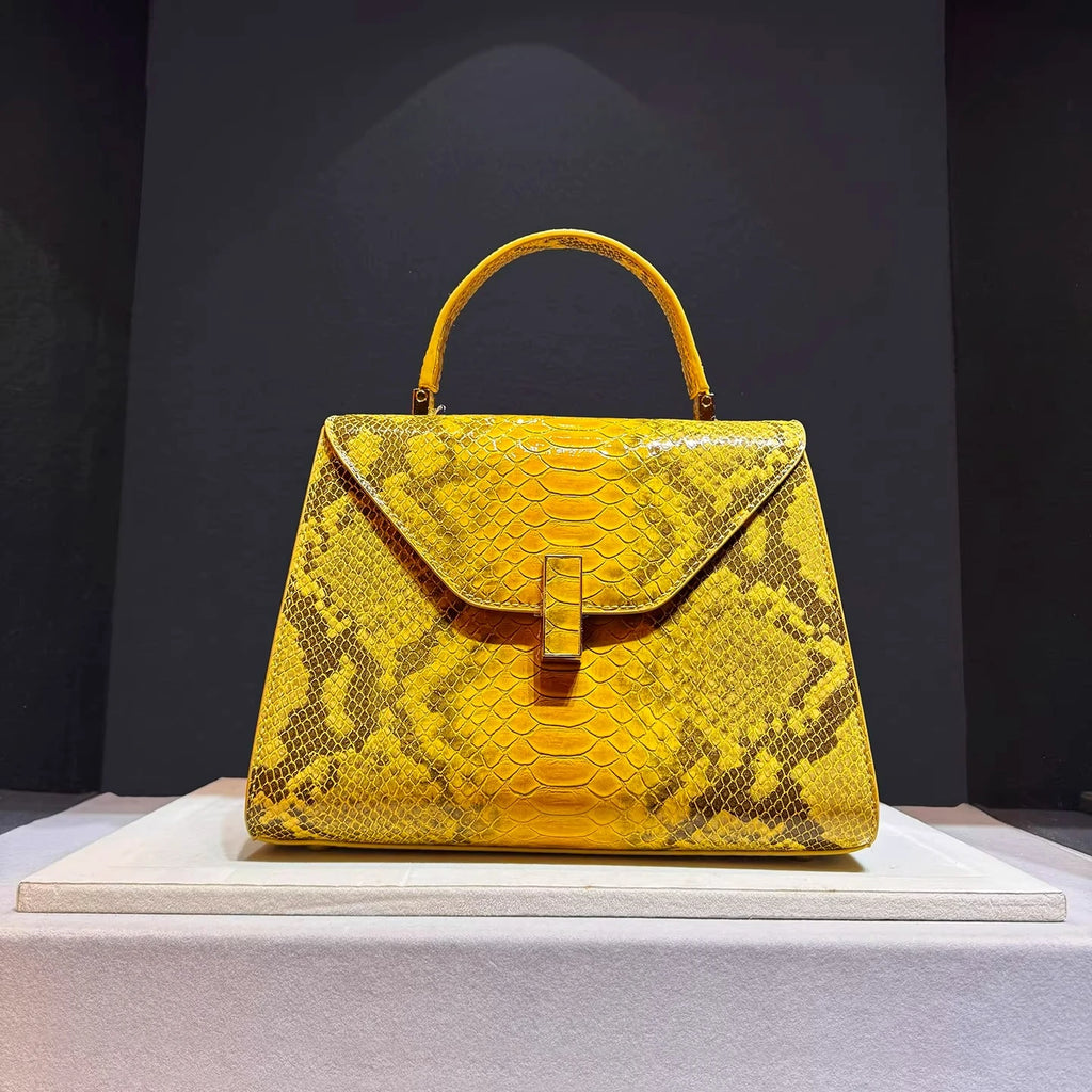 Luxury Design High Quality Handbag Fashion Snake Print Bag