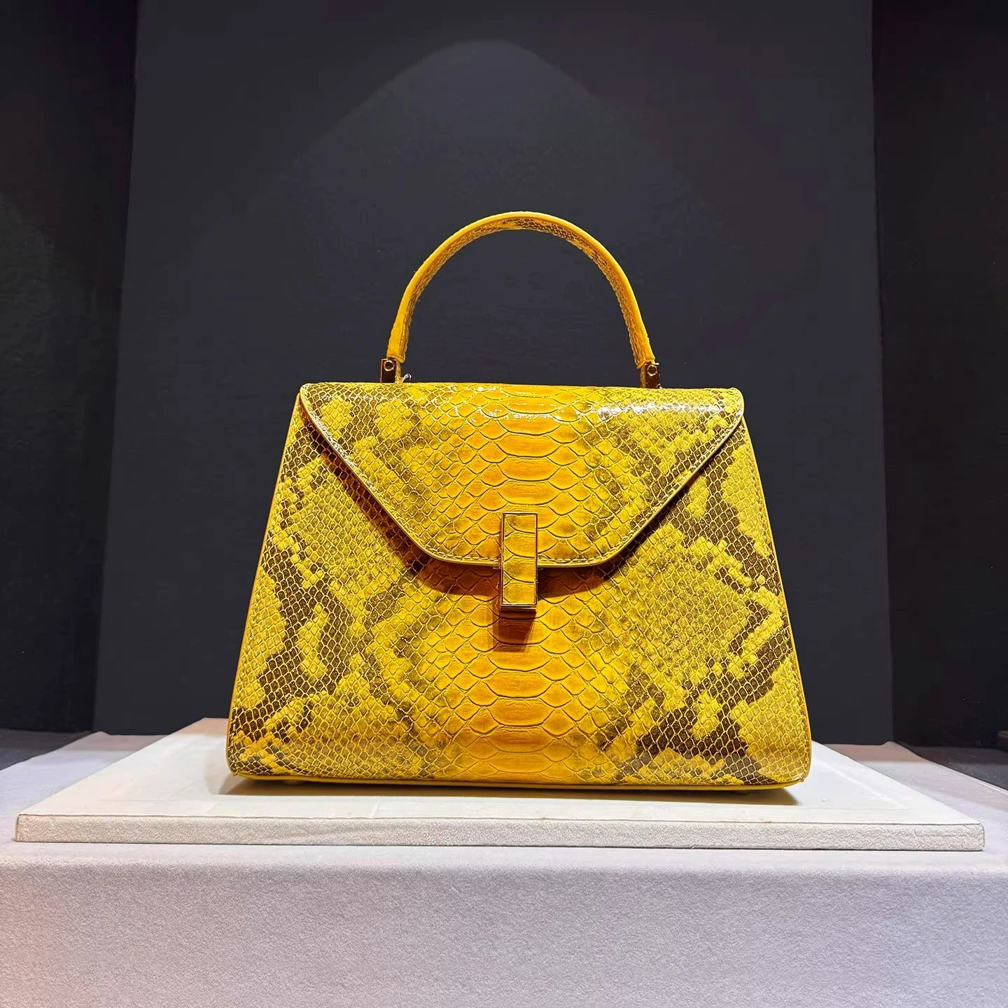 Luxury Design High Quality Handbag Fashion Snake Print Bag