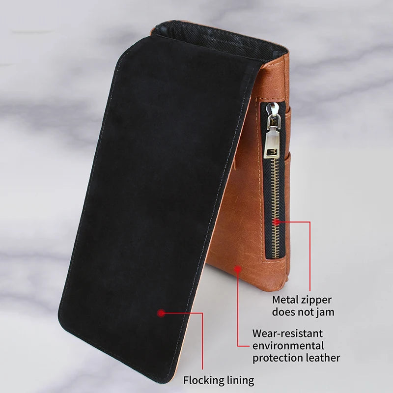 Universal Artificial Leather Mobile Phone Belt Bag