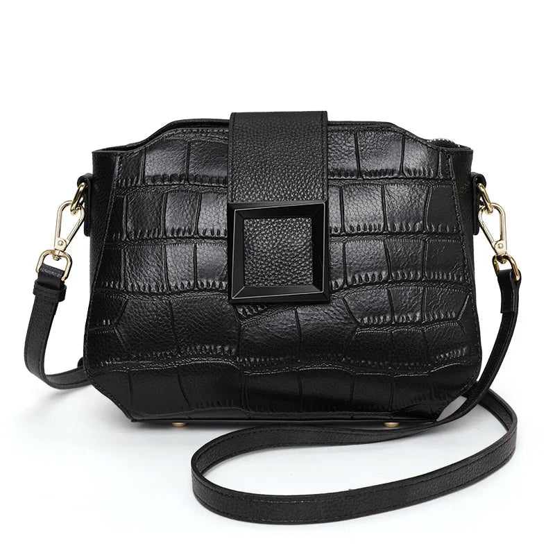 Genuine Leather Crossbody Bag Trendy Shoulder Bag