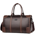 Men's Business Travel Tote Luxury Alligator PU Leather Luggage Bag