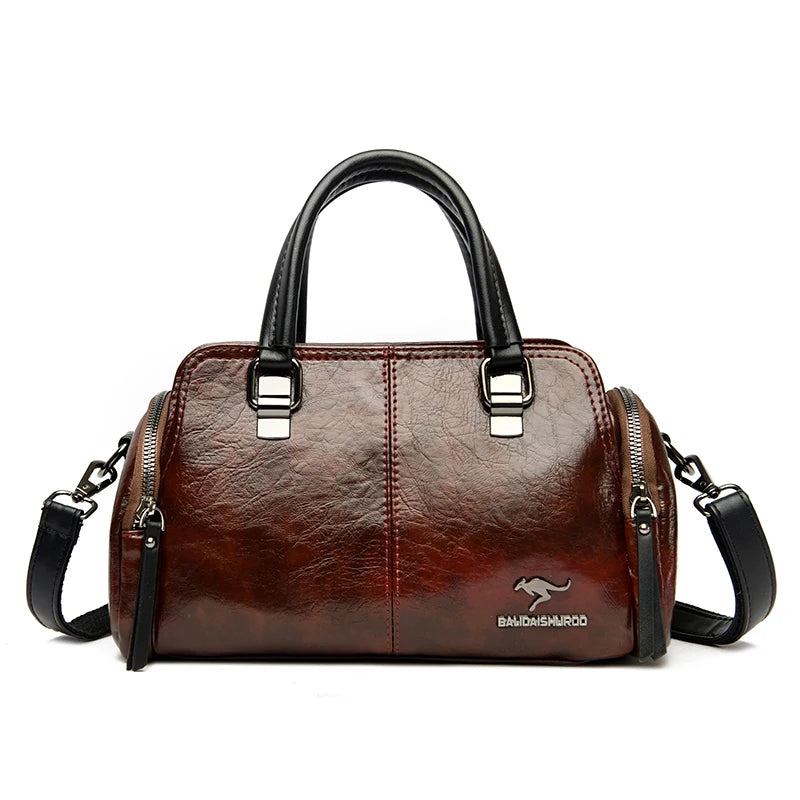 High Quality Leather Handbags Crossbody Shoulder Bags Casual Large Capacity Tote