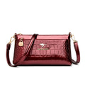 Luxury Oil Wax Leather Crossbody Bag Small Phone Purse Fashion Shoulder Handbag