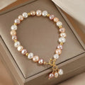Natural Freshwater Pearl 14K Gold Filled Chain Bracelet