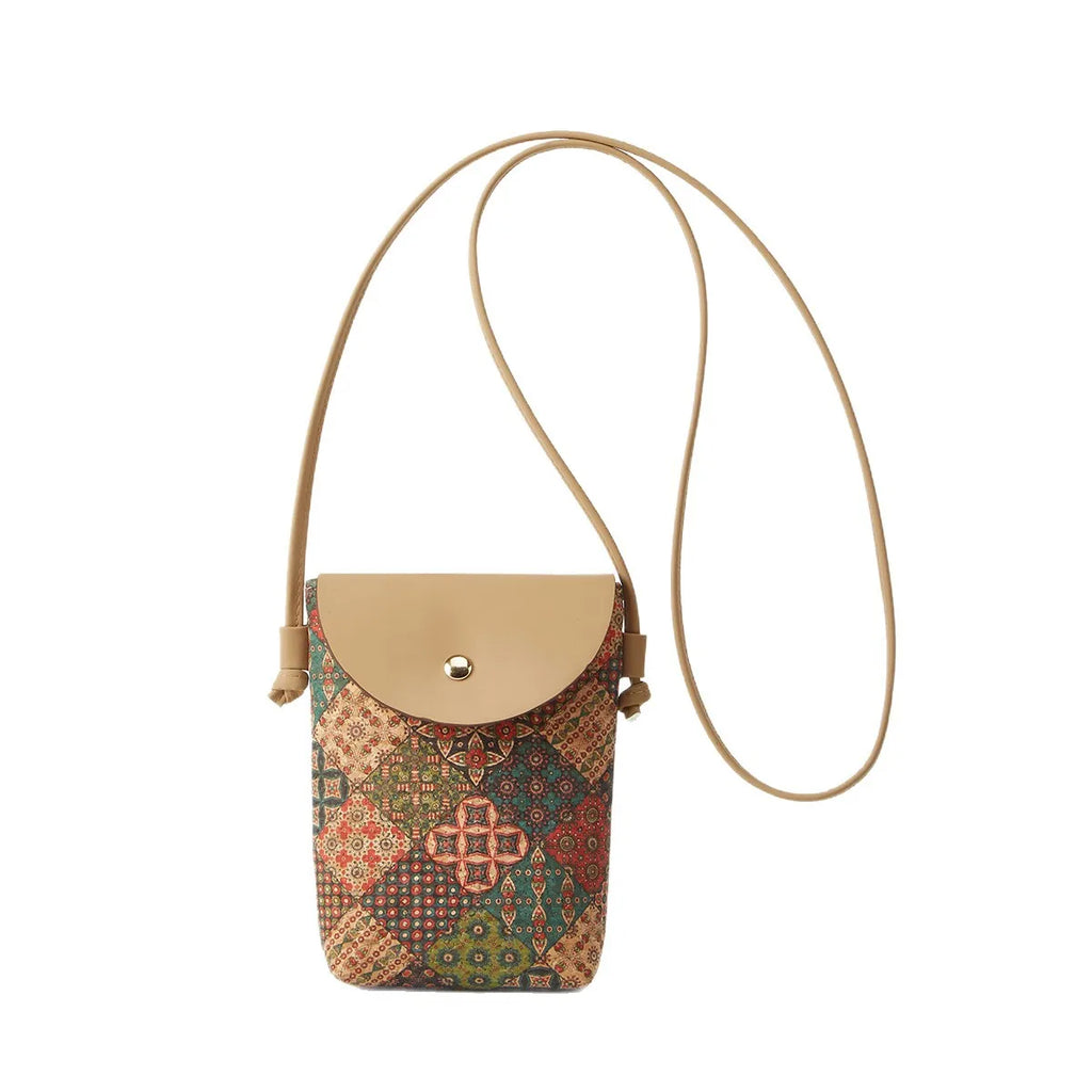 Multi-element Bark Style Mobile Phone Bag Fashion Style