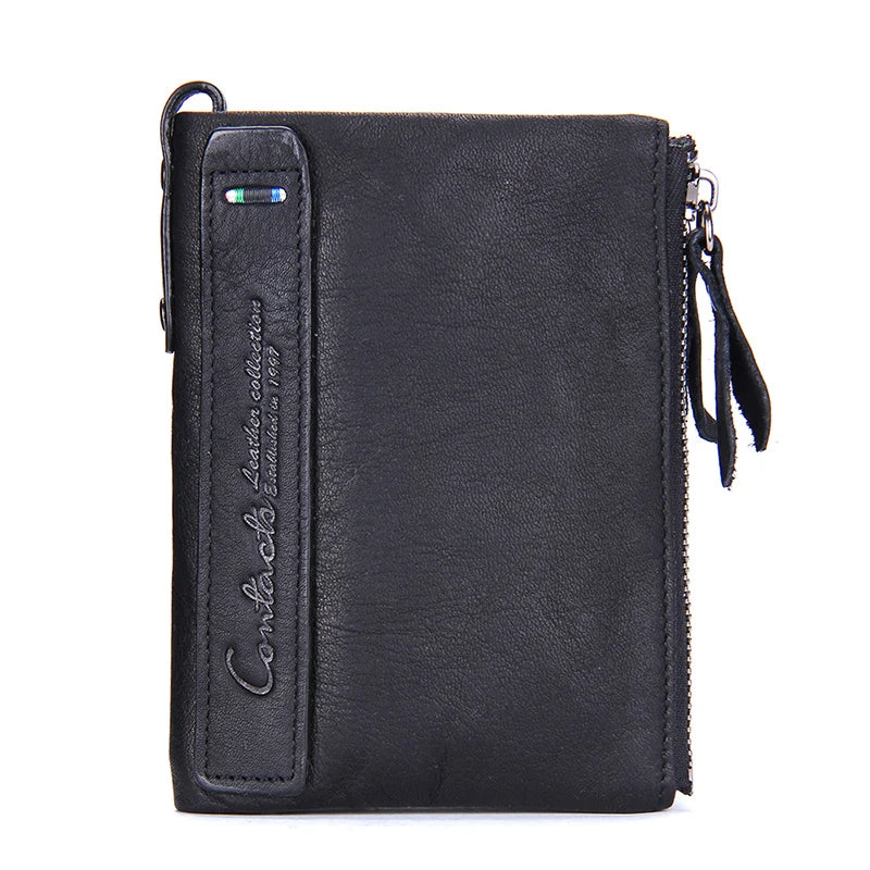 Genuine Leather Fashion Purses Bifold Purses Credit Card Holder Wallets