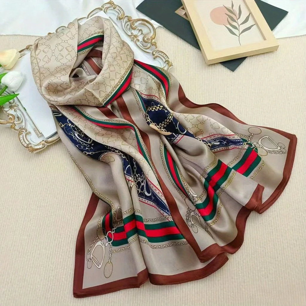 100% Mulberry Silk Long Scarf Oblong Shawls Headscarf Wrap