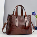 Fashionable Colorful Alligator Pattern Women Handbag Design