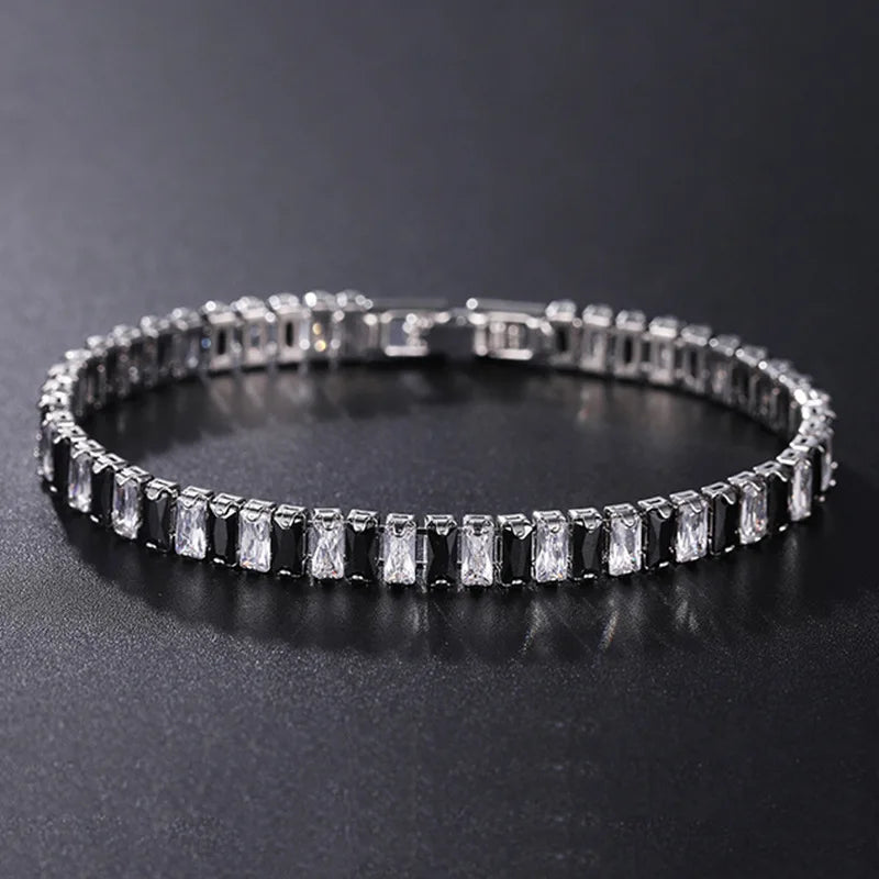 2.5*5mm Cubic Zirconia Bracelet Colorful CZ Tennis Bracelets For Women
