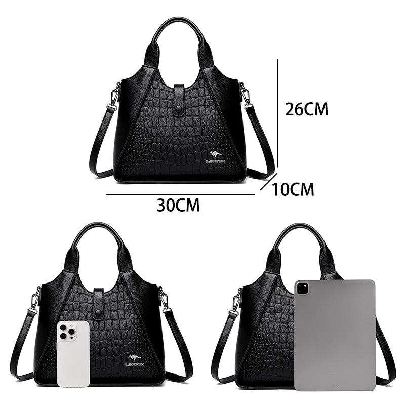 Fashion Trend Women's Handbag High Quality Soft Leather Shoulder Tote Bags
