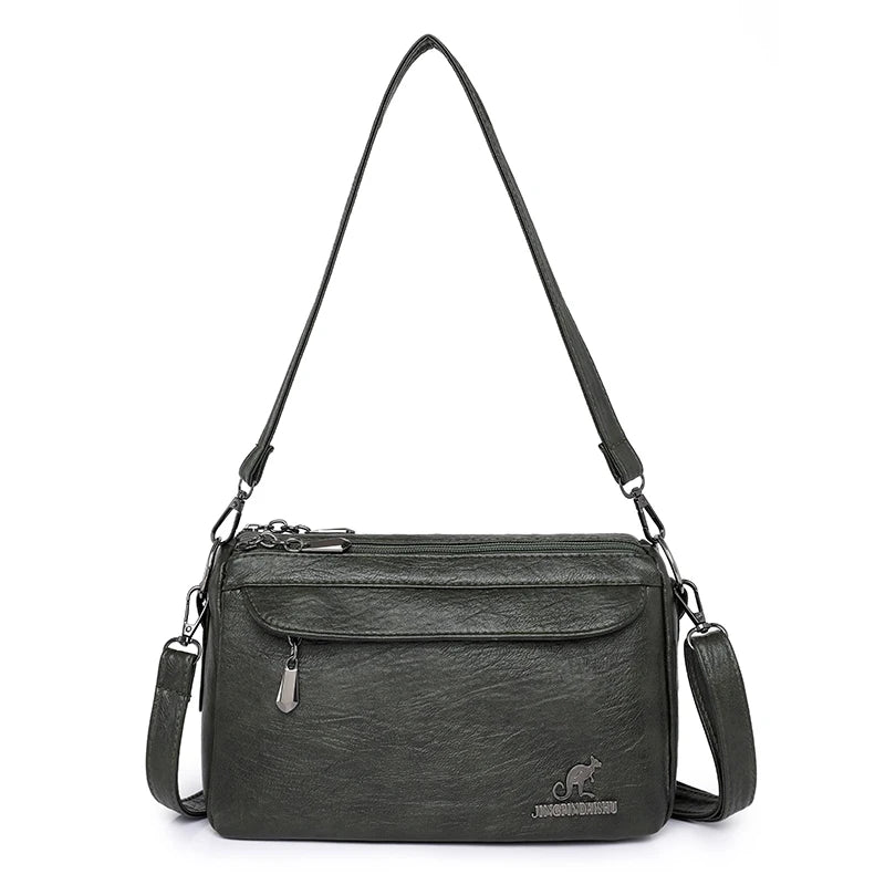 Women Bag Vintage Crossbody Bag Fashion Shoulder Bags PU Leather luxury Design