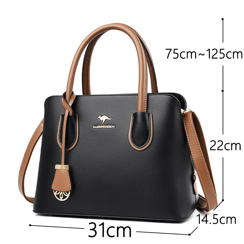 Retro Leather Bag Ladies Purse Handbag Luxury Design
