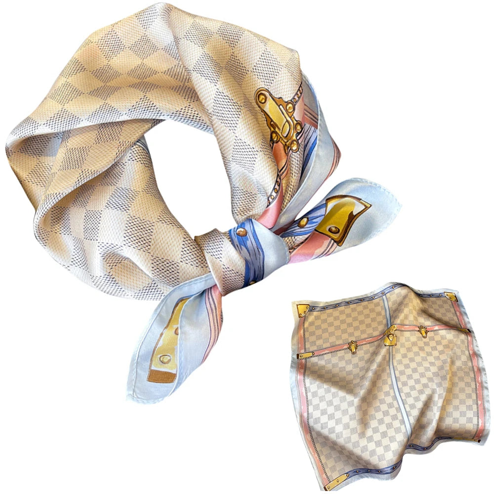 Women 100% Mulberry Real Silk Scarf 53cm