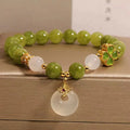 Real Jade Beads Bracelets Jewelry Bangle
