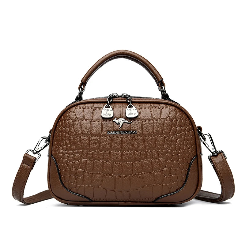Luxury Brand Shoulder Bag Casual Large Capacity Soft Leather Sac