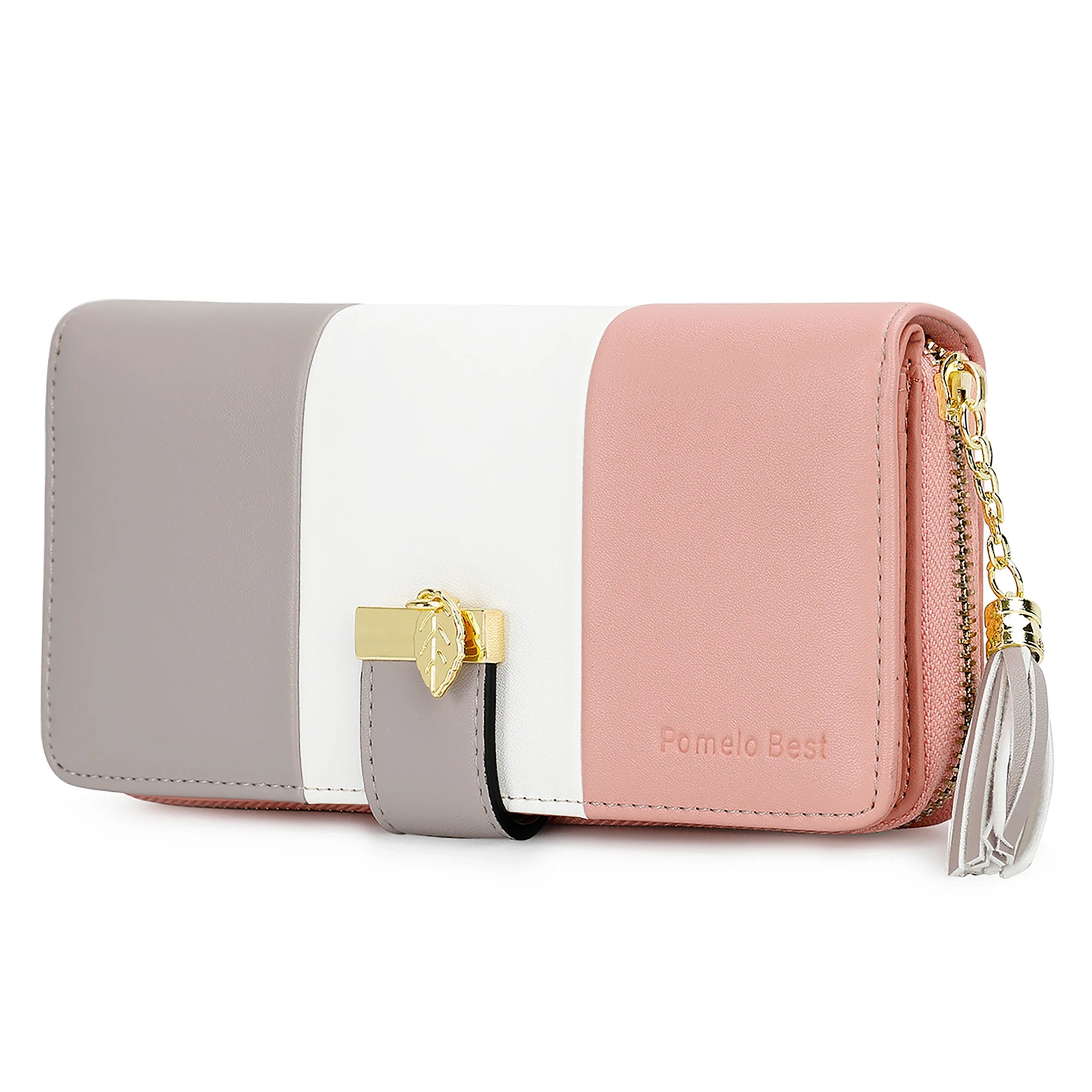 Latest Fashion Zipper Wallets large capacity Purses PU Leather Billfold Wallet