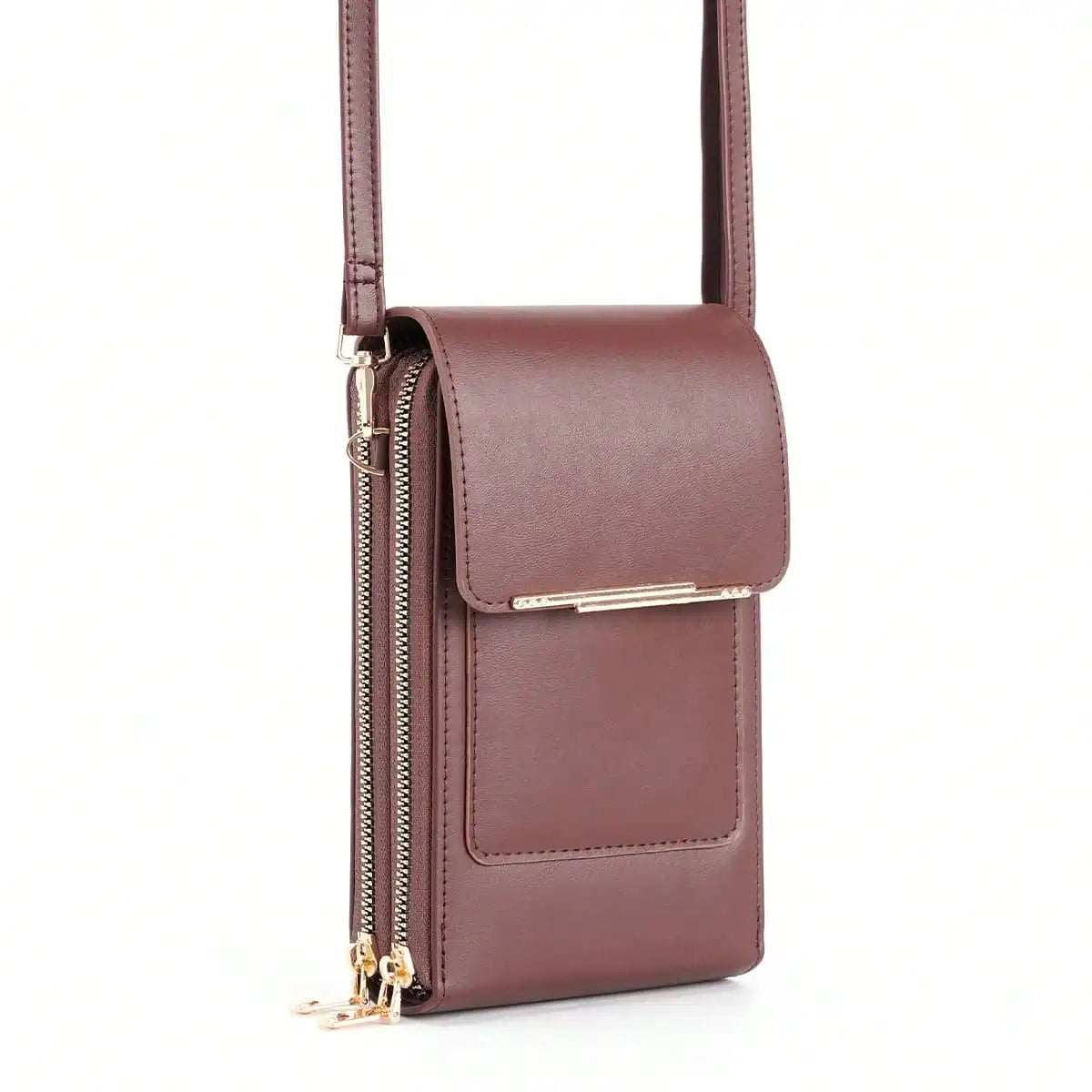 1pcs Solid Color Fashion Multi-pocket Waterproof Phone Wallet