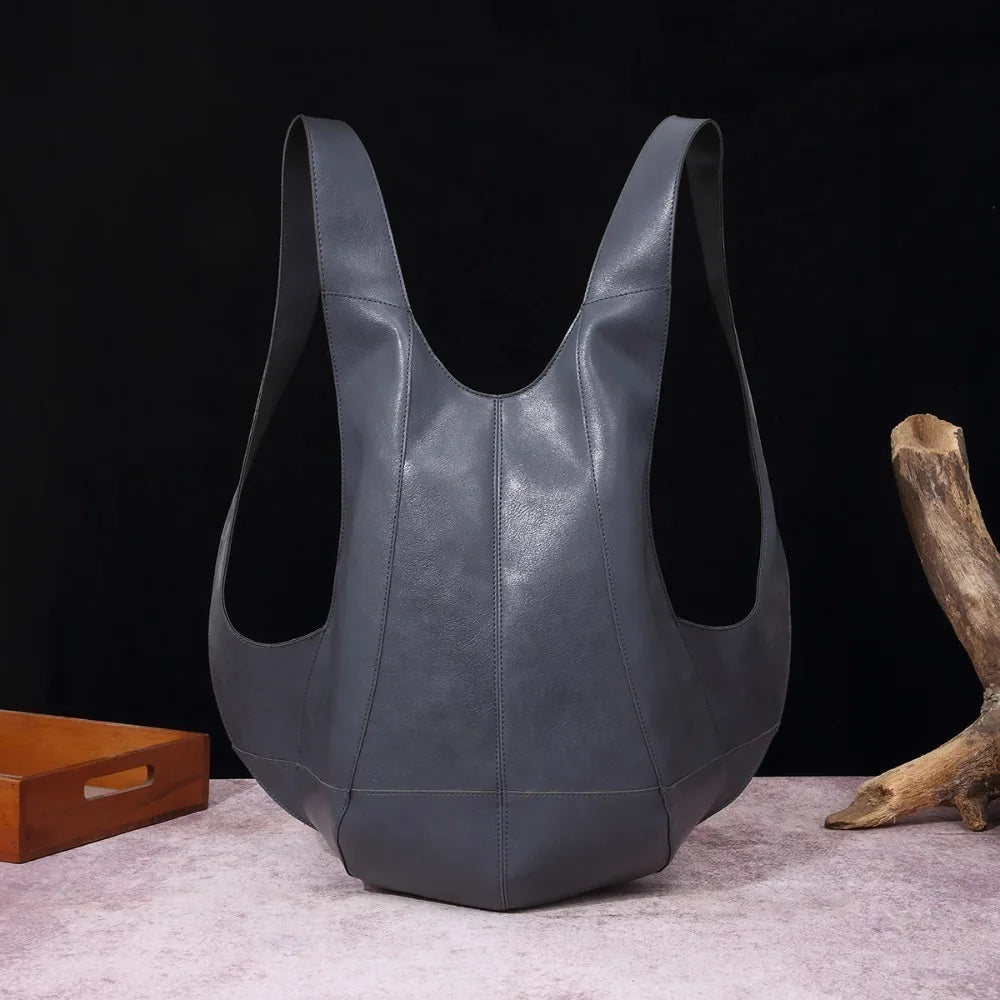 Soft Leather Beetle Bag Backpack Large Capacity Multifunctional Waterproof Trendy Bag
